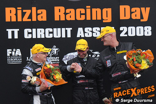Vertrouwde gezichten op het podium van de Supersport I-divisie